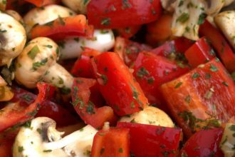 Μανιτάρια με κόκκινη σάλτσα