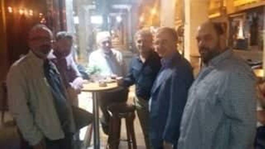 Γιώργος Μαυραγάνης: Με φίλους και συζήτηση για τα θέματα που απασχολούν τους πολίτες