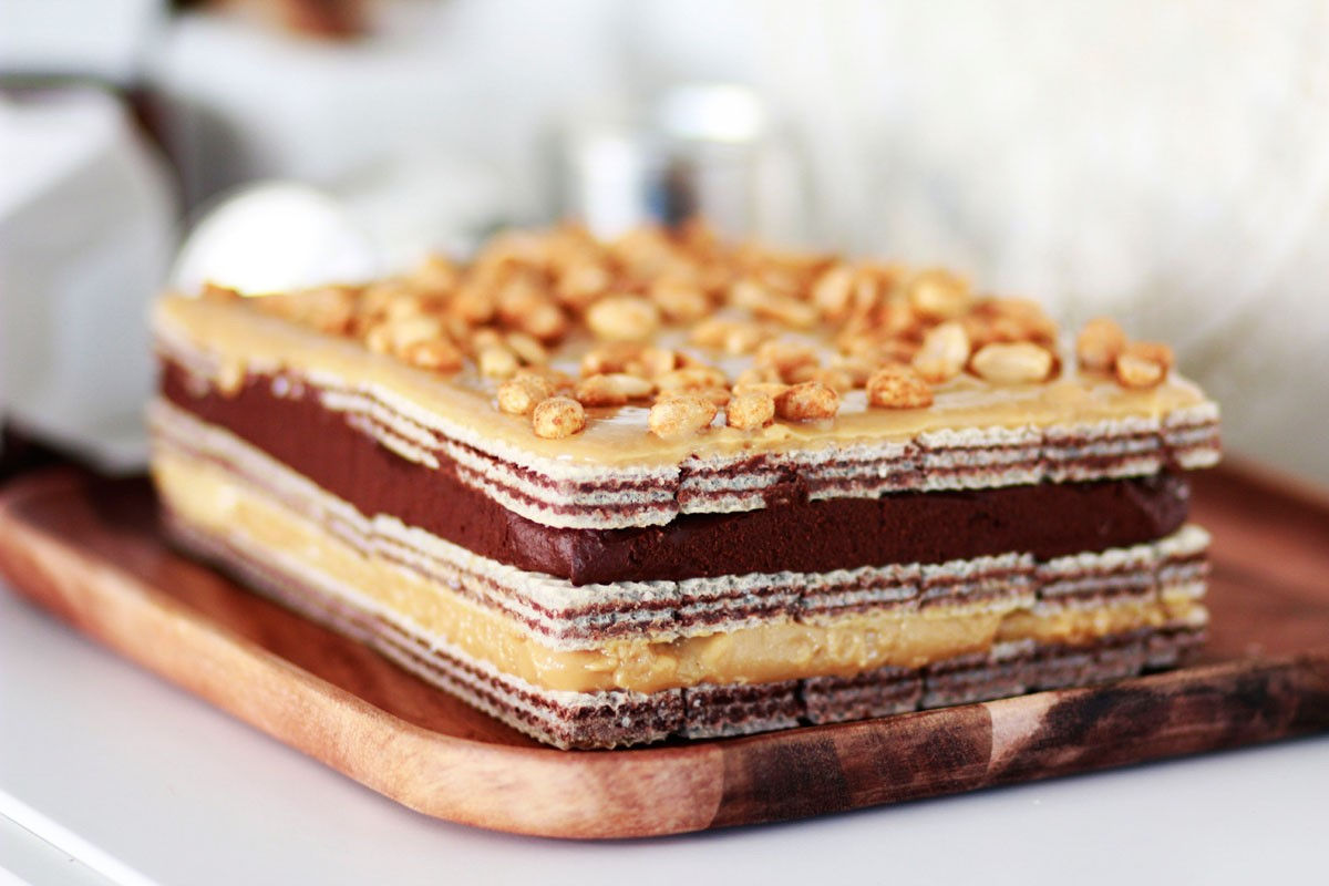 Τούρτα γκοφρέτα με 4 υλικά