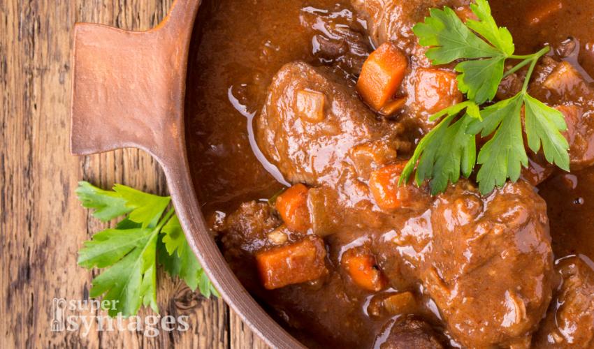 Νοστιμότατο μοσχαράκι με καρότα και μπύρα στο φούρνο