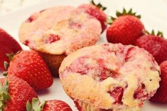 Μάφιν με φράουλες, εύκολα