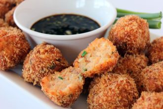 Τραγανοί γαριδοκεφτέδες