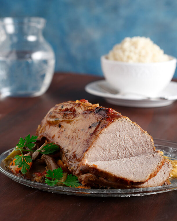 Νουά με ρύζι και σάλτσα μανιταριών