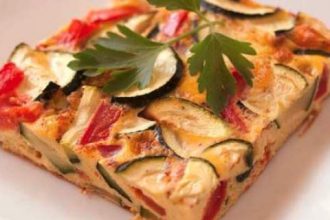 Ομελέτα φούρνου, με κολοκυθάκι