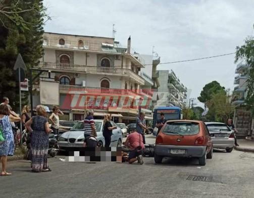 Τροχαίο στην Αγυιά - Αυτοκίνητο “πέταξε” δικυκλιστή (ΦΩΤΟ)