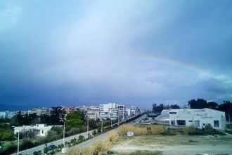 Πάτρα: Το ουράνιο τόξο που "αγκάλιασε" το Αρχαιολογικό Μουσείο...