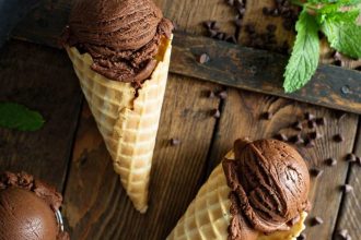 Παγωτό σοκολάτα χωρίς παγωτομηχανή