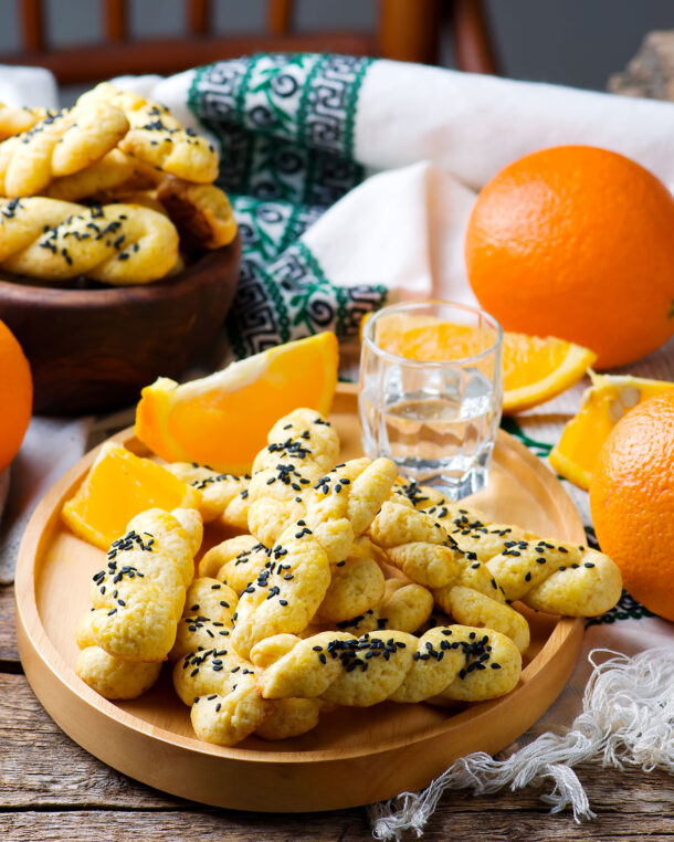 Πασχαλινά κουλουράκια με πορτοκάλι