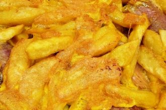 Πατάτες με αυγά και σύγκλινο