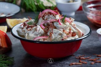 Πατατοσαλάτα με φρέσκο τυρί κρέμα