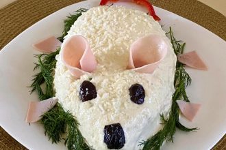 Πατατοσαλάτα ποντικάκι για το παιδικό πάρτι