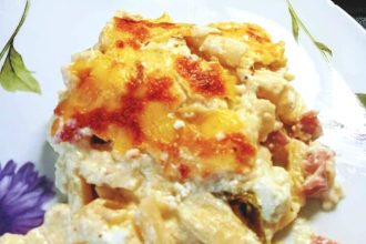 Πένες με μοτσαρέλα στο φούρνο