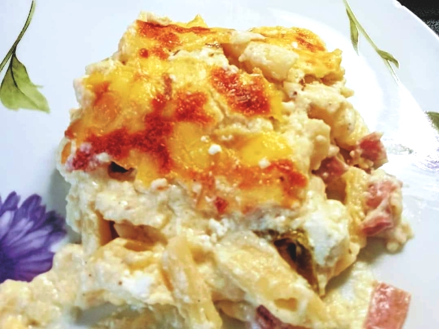 Πένες με μοτσαρέλα στο φούρνο