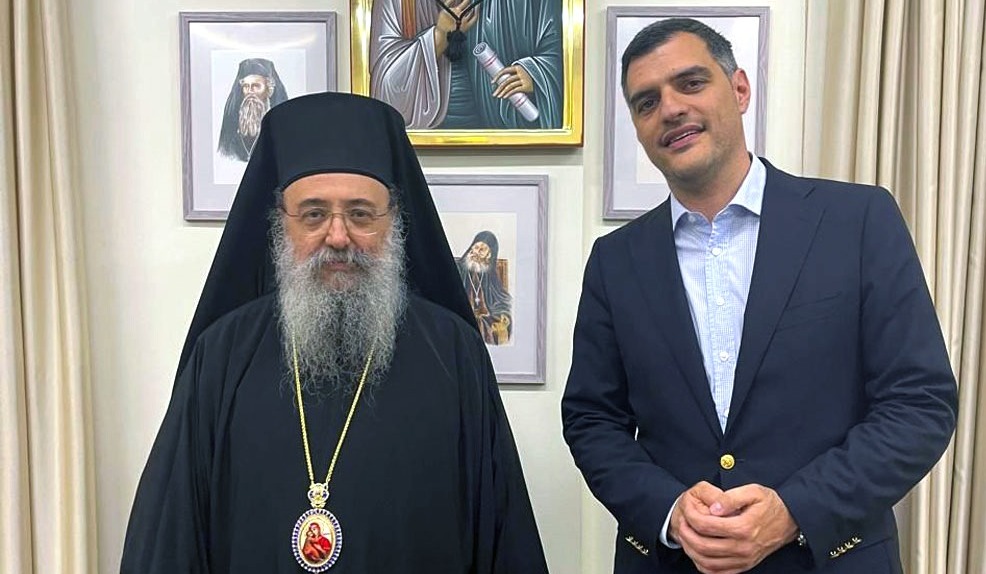 Συνάντηση του πολιτευτή Αχαΐας της ΝΔ Ανδρέα Τσώκου με τον Μητροπολίτη Πατρών κ.κ. Χρυσόστομο