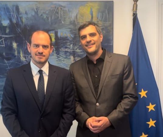 Συνάντηση του πολιτευτή Αχαΐας με την Νέα Δημοκρατία Ανδρέα Τσώκου με τον Υφυπουργό Εξωτερικών Γιώργο Κώτσηρα