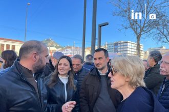 Στο φοιτητικό συλλαλητήριο η Σία Αναγνωστοπούλου