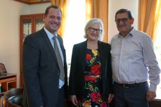 Εθιμοτυπικές συναντήσεις Πελετίδη με την Πρέσβειρα της Αυστρίας και τον Πρέσβη της Ινδίας