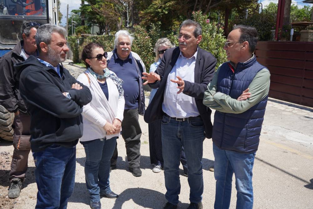 Ο Δήμαρχος Πατρέων επισκέφθηκε το έργο της παραλιακής οδού στα Αραχωβίτικα