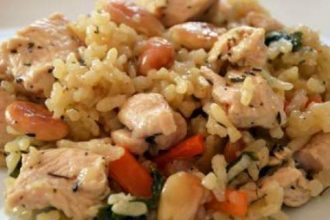 Κοτόπουλο με ρύζι πιλάφι