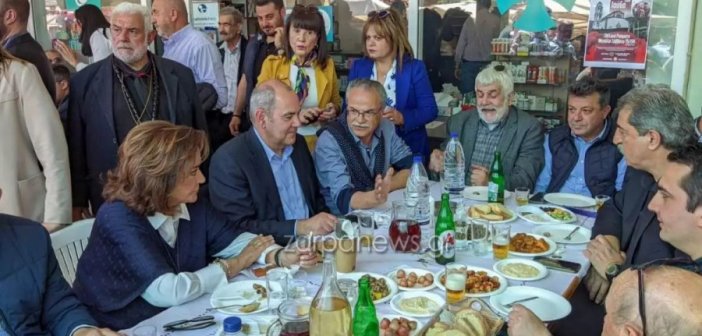 Ντόρα Μπακογιάννη και Παύλος Πολάκης στο ίδιο τραπέζι στα Χανιά!