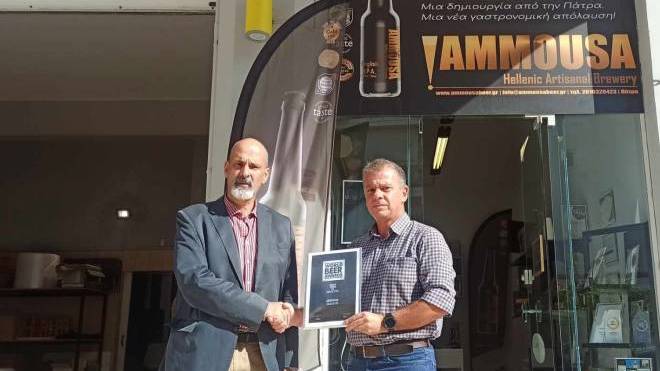 Ο Αναπληρωτής Περιφερειάρχης, Χ. Μπονάνος στην πατραϊκή ζυθοποιία «Ammousa»