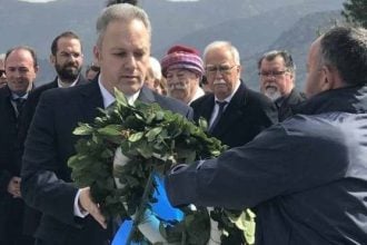 Ο υποψήφιος ευρωβουλευτής της «ΝΙΚΗΣ», Φώτης Ηλιόπουλος στα Καλάβρυτα