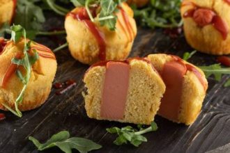 Corn dog muffins