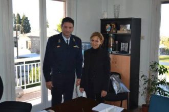 Η Κατερίνα Σολωμού στην Τροχαία Πατρών