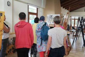 To ΚΔΑΠ ΜΕΑ ΚΟΜΑΙΘΩ στην έκθεση του Εικαστικό Εργαστηρίου και στο Συμπόσιο Ζωγραφικής στην Ιχθυόσκαλα