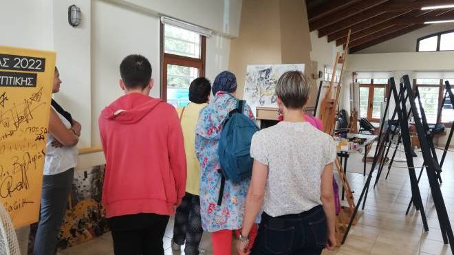 To ΚΔΑΠ ΜΕΑ ΚΟΜΑΙΘΩ στην έκθεση του Εικαστικό Εργαστηρίου και στο Συμπόσιο Ζωγραφικής στην Ιχθυόσκαλα