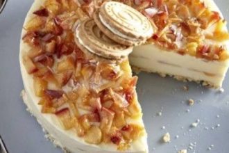 Μαμαδίστικο γλυκό ψυγείου με νεκταρίνια