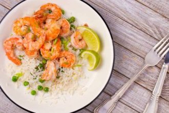 Γαρίδες με ρύζι