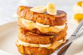 Αυγοφέτες με φυστικοβούτυρο και μπανάνα