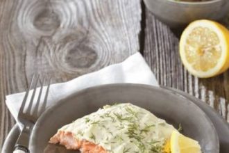 Ψητός σολομός με γιαούρτι