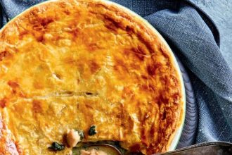 Pot pie με μανιτάρια, σπανάκι, κοτόπουλο