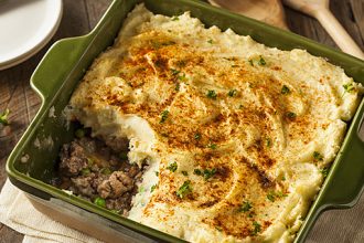 Πουρές πατάτας με κιμά