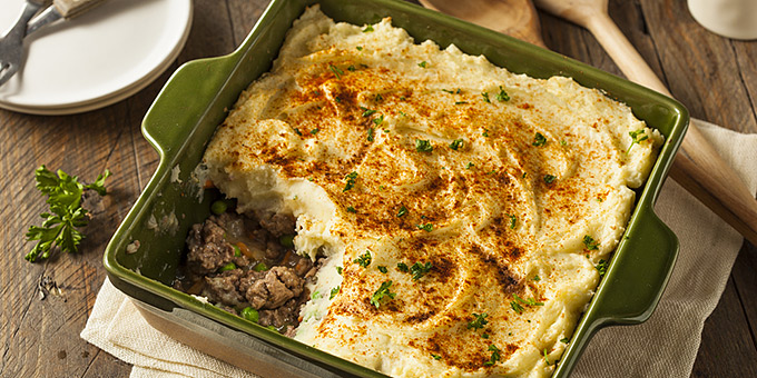 Πουρές πατάτας με κιμά