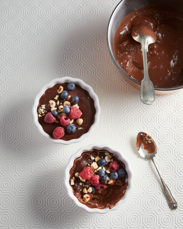 Πουτίγκα σοκολάτας με φουντούκι