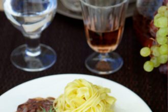 Ψαρονέφρι με σύκα και ταλιατέλες