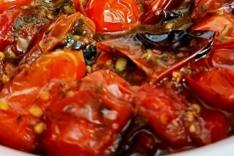 Ψητά καραμελωμένα ντοματίνια