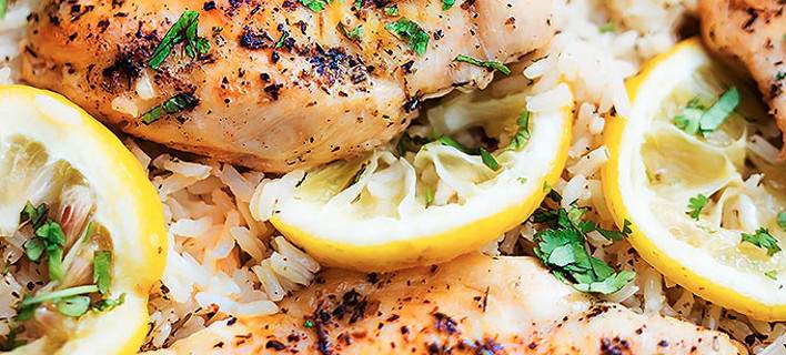 Ρύζι με κοτόπουλο σε 30 λεπτά!