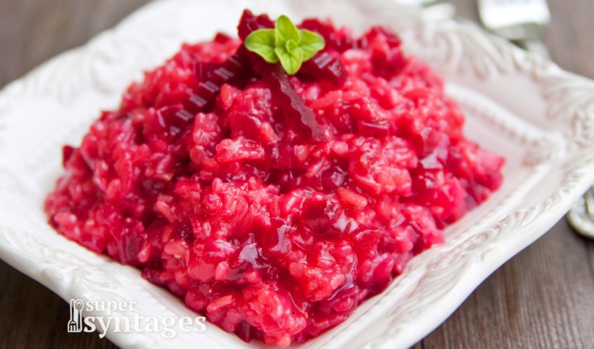 Πεντανόστιμο ριζότο με παντζάρια