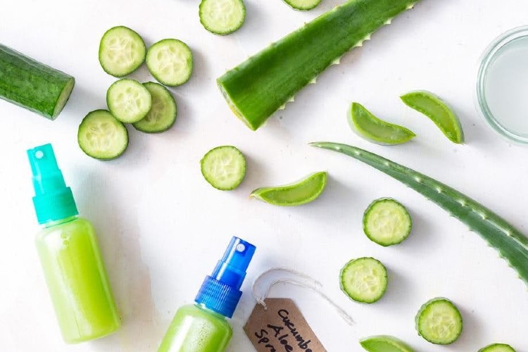 Μάσκα με αγγούρι, αλόη βέρα και έλαιο καρύδας, για να μειωθούν οι ρυτίδες έκφρασης