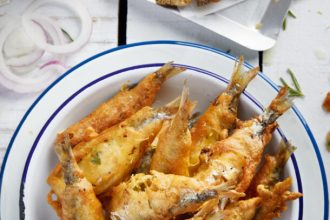 Σαρδέλες «παντρεμένες», τηγανητές