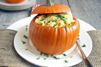 Ριζότο μιλανέζ με κολοκύθα