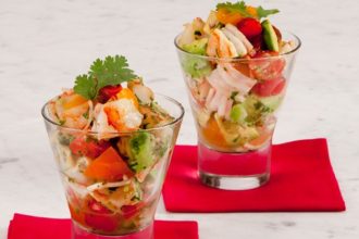 Γαρίδες σεβίτσε με αβοκάντο