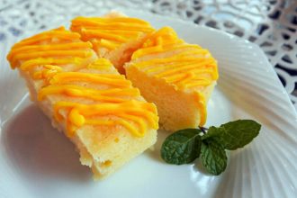 Brownies λεμονιού με καρύδα