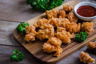 Τραγανό κοτόπουλο μπάρμπεκιου