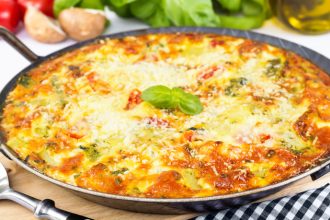 Ομελέτα με πατάτες και φέτα