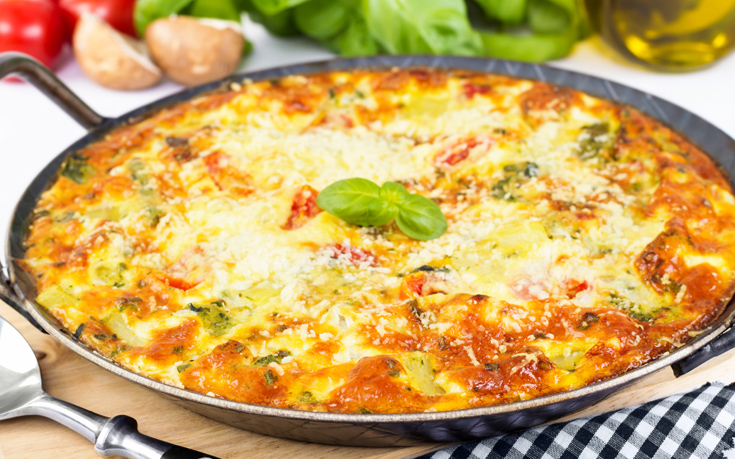 Ομελέτα με πατάτες και φέτα